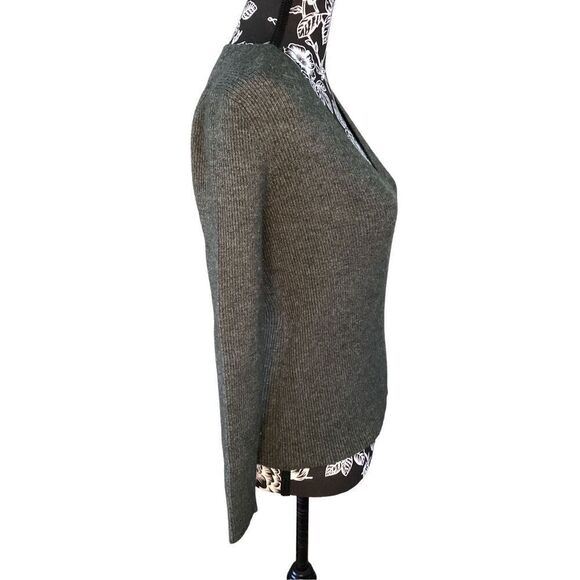 Ribbed Cross Front Sweater Everyday Casual School Workwear - Picture 4 of 11